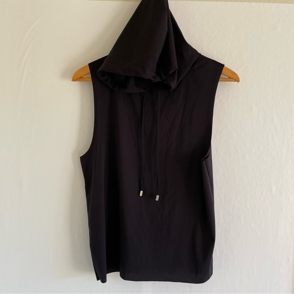 Wolford Black Pure Hooded Top Sleeveless Size XS - Picture 2 of 14